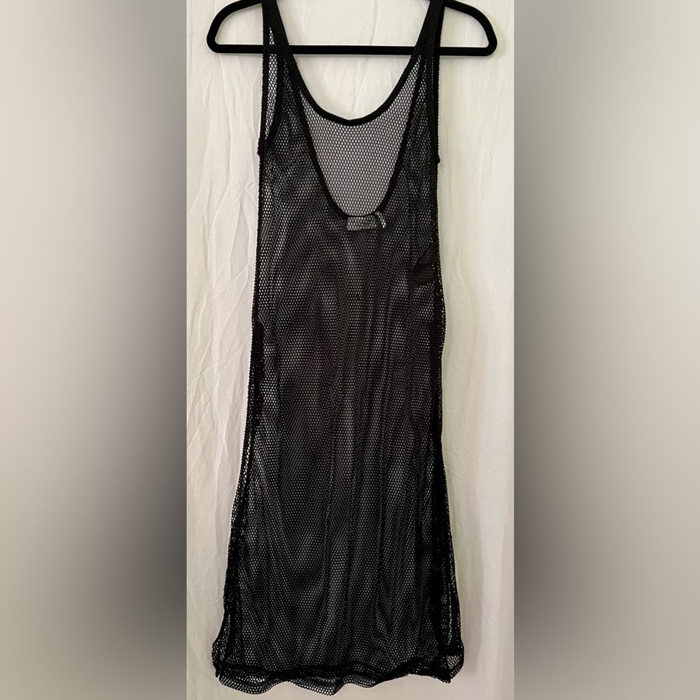 UO Out From Under Black Mesh Coverup